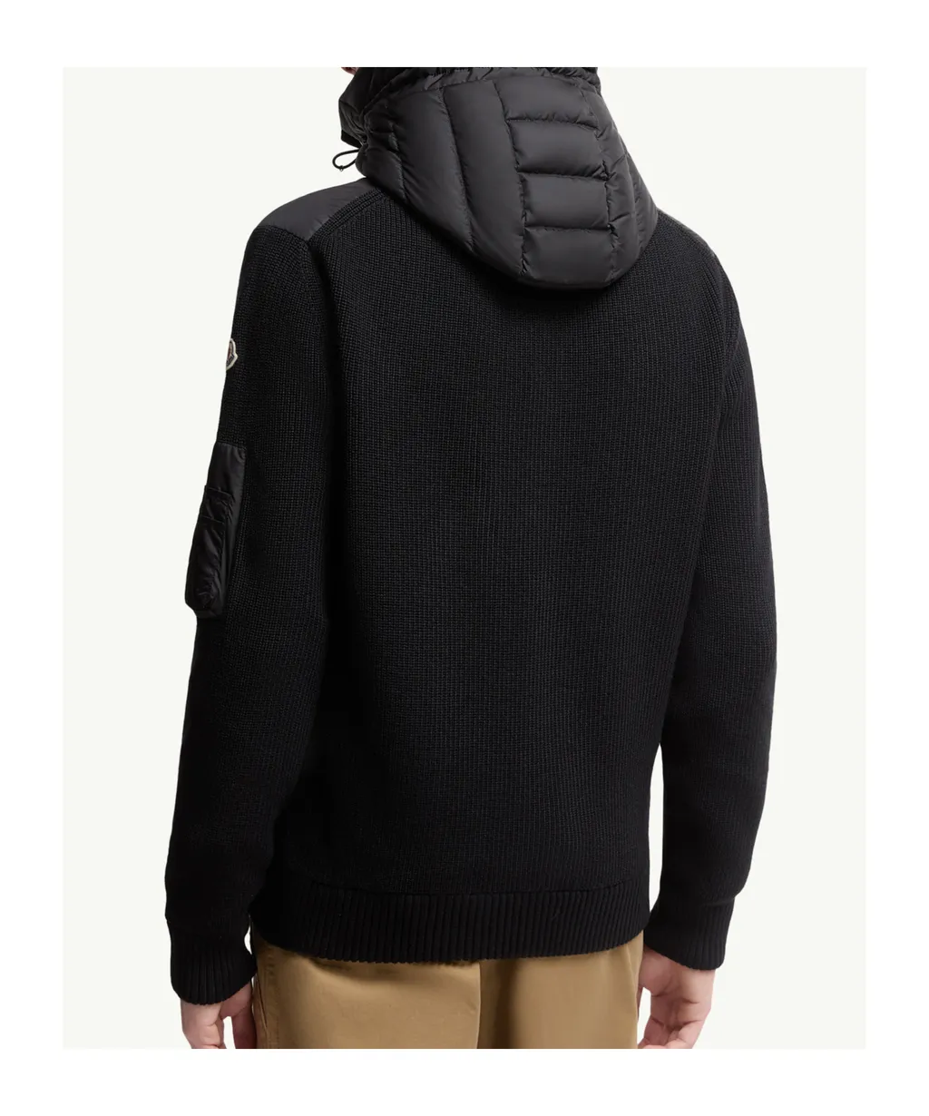 Padded Zip-Up Cardigan