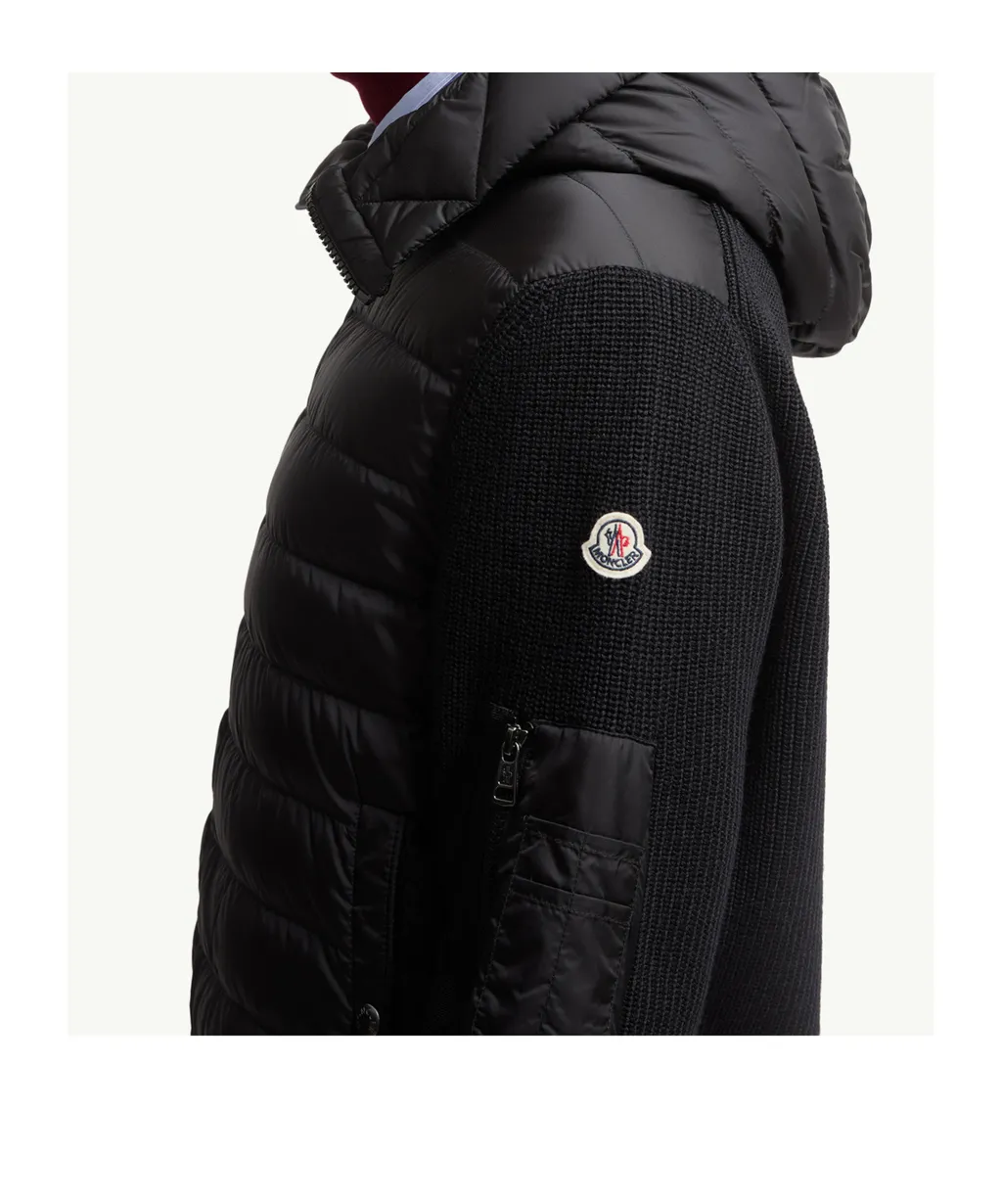 Padded Zip-Up Cardigan