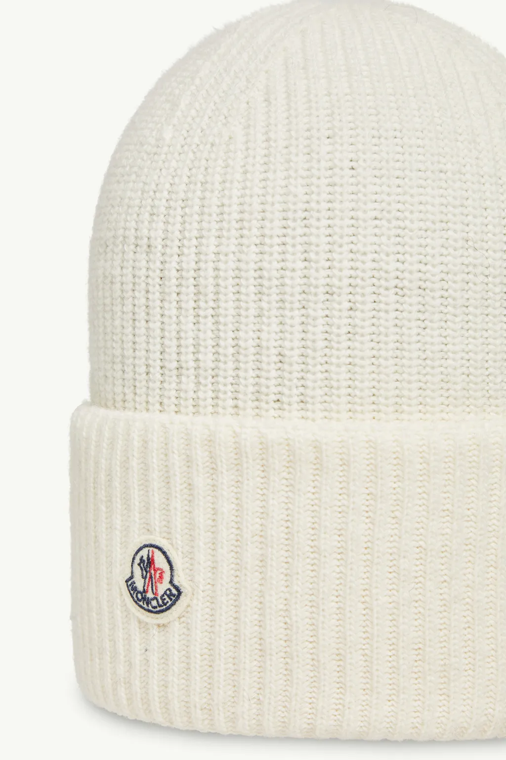 Moncler Logo Patch Knitted Beanie