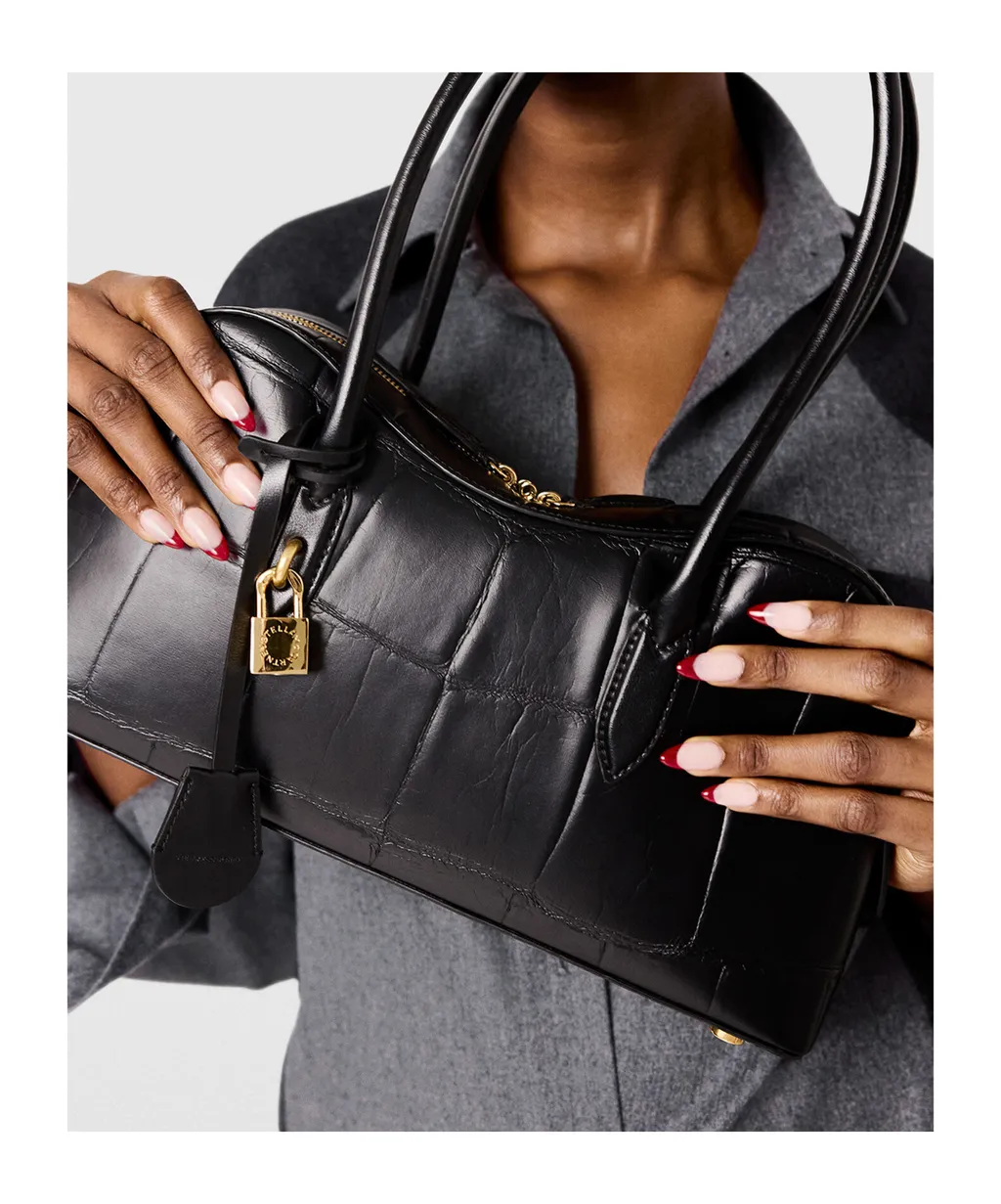 Stella Mccartney Ryder Embossed Shoulder Bag