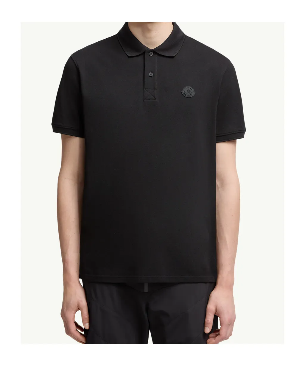 Moncler Logo Patch Short-Sleeved Polo Shirt