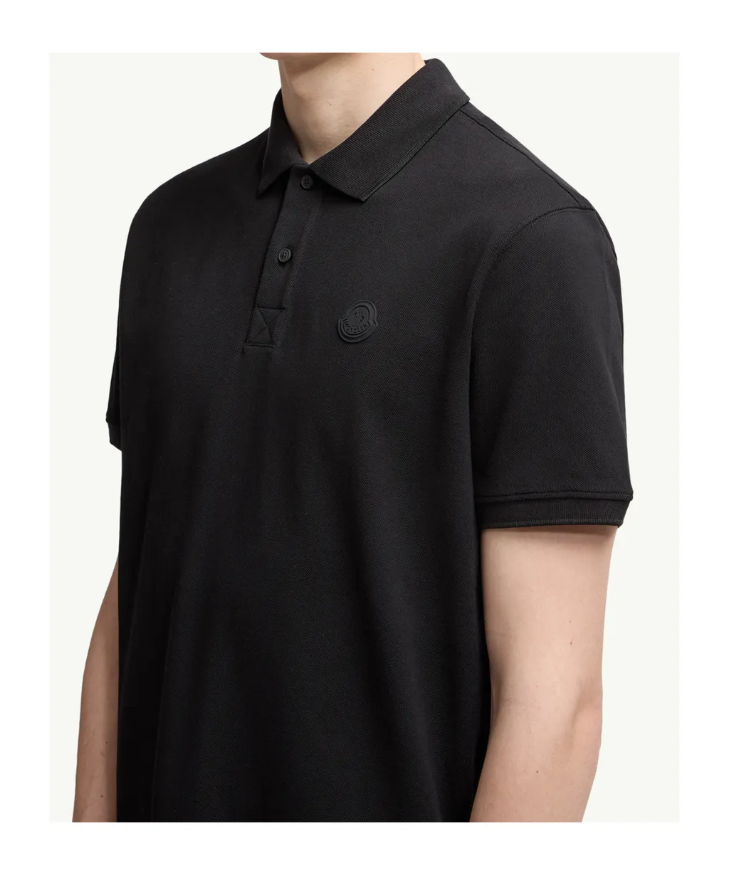 Moncler Logo Patch Short-Sleeved Polo Shirt