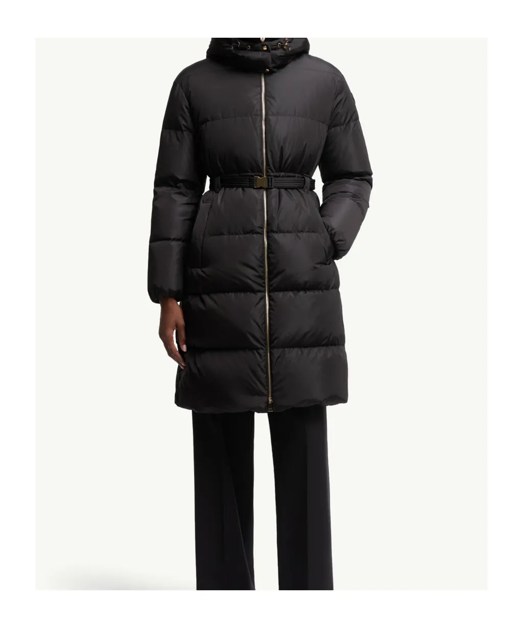 Moncler Briant Hooded Long Down Jacket