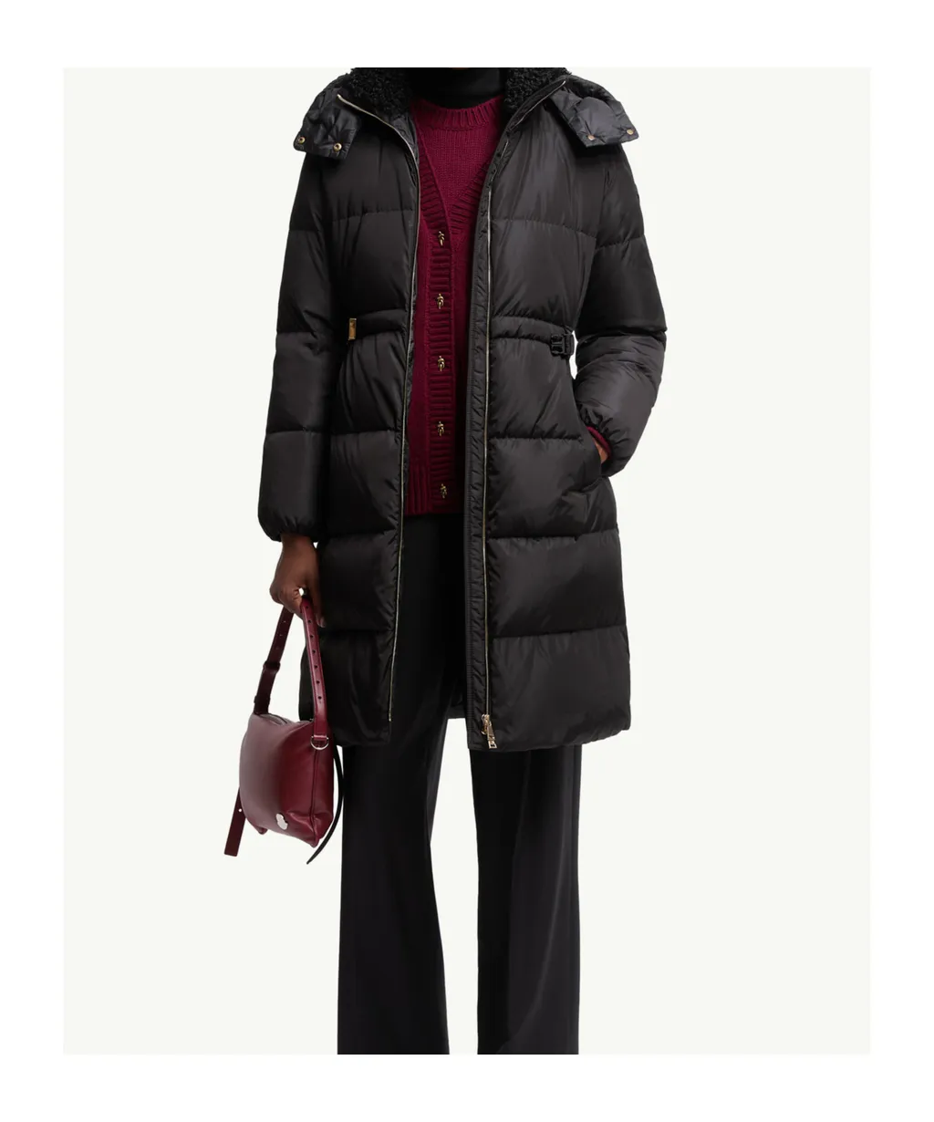 Moncler Briant Hooded Long Down Jacket