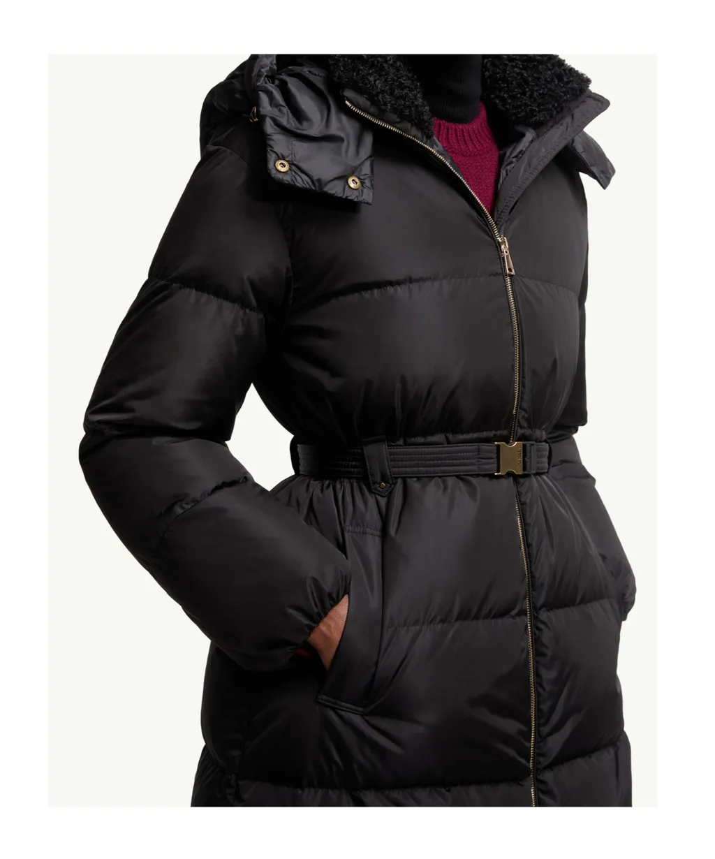 Moncler Briant Hooded Long Down Jacket