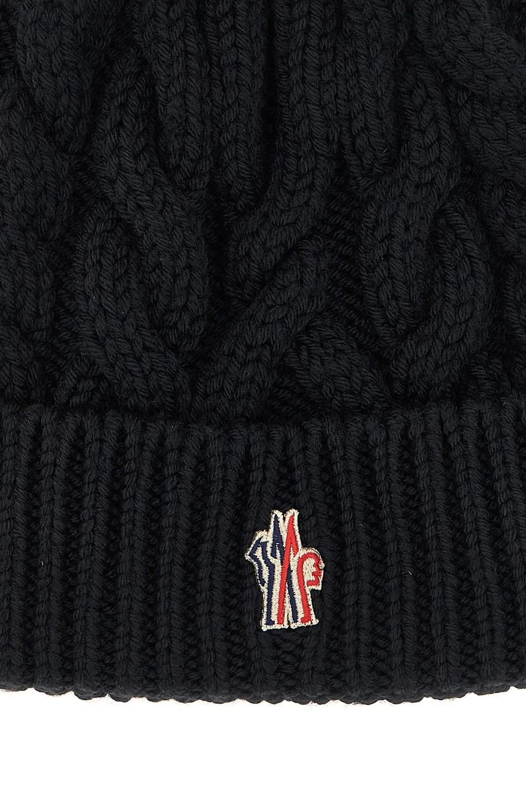 Moncler Grenoble Logo Patch Knitted Beanie