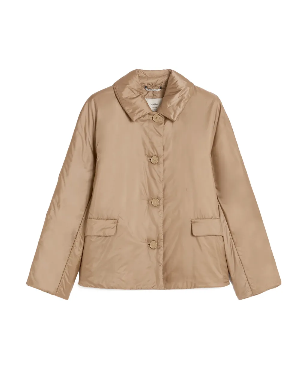Max Mara The Cube Greens Button-Up Padded Jacket
