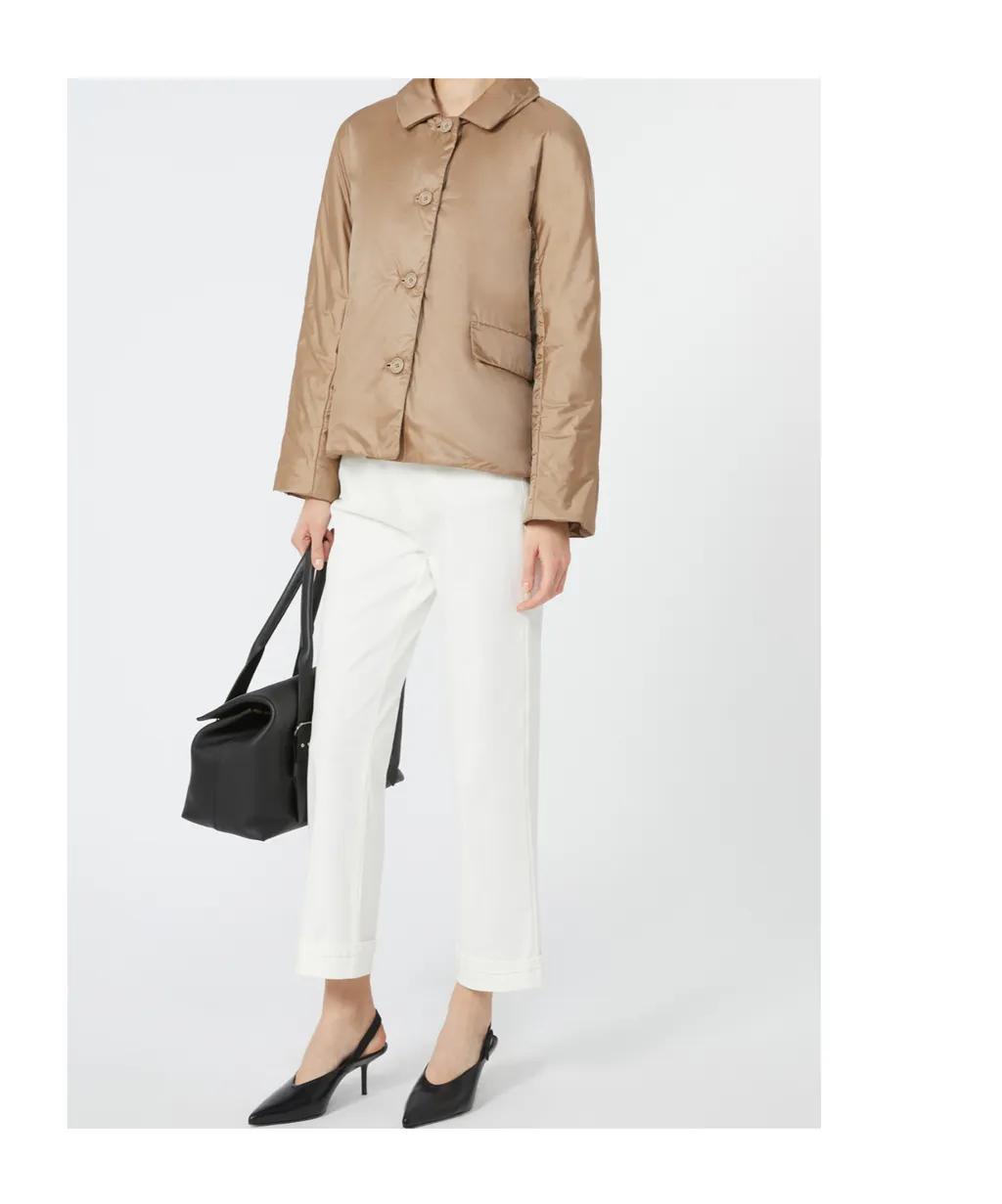 Max Mara The Cube Greens Button-Up Padded Jacket
