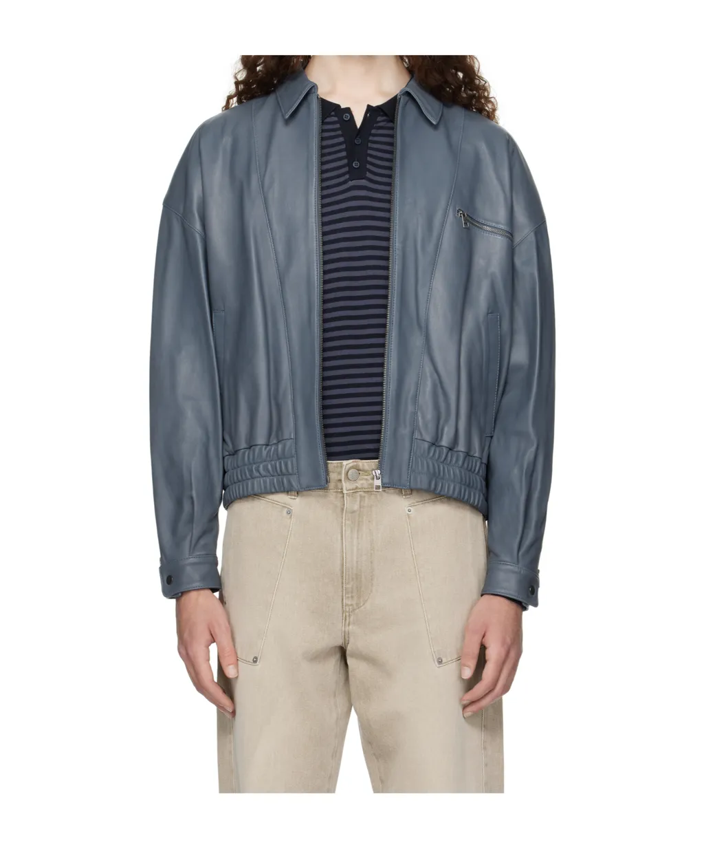 Long Sleeve Leather Jacket