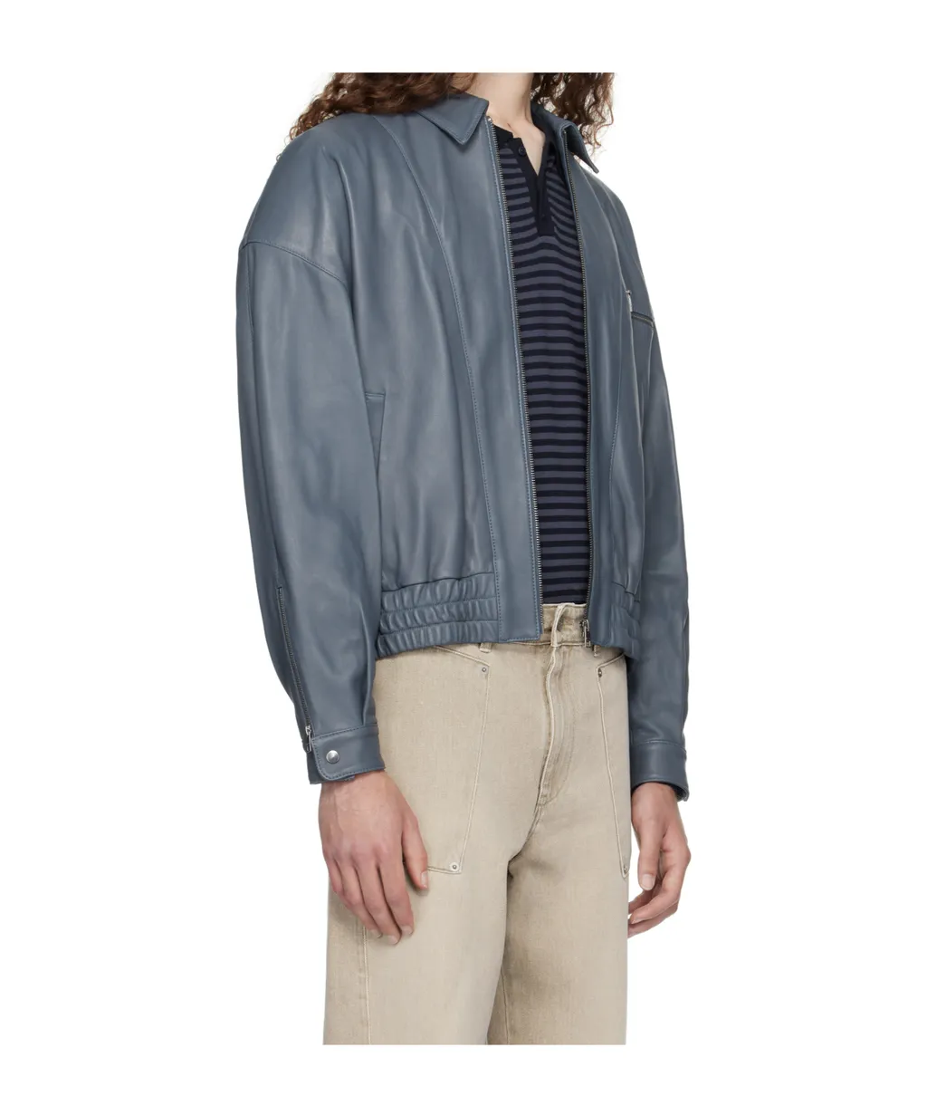 Long Sleeve Leather Jacket