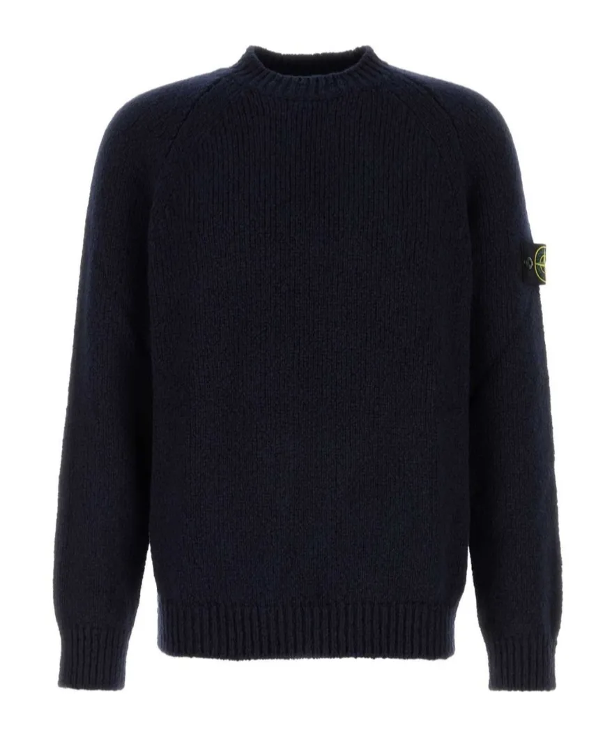 Stone Island Logo Patch Crewneck Jumper