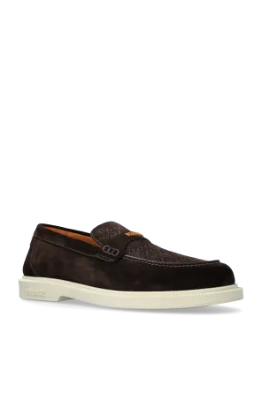 Versace Round-Toe Slip-On Loafers
