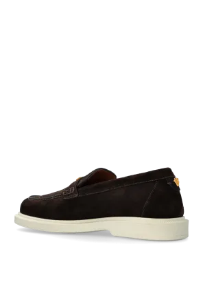 Versace Round-Toe Slip-On Loafers
