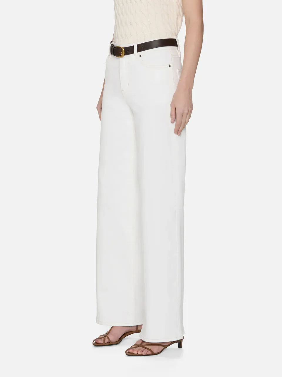 High-Waisted Wide-Leg Casual Pants
