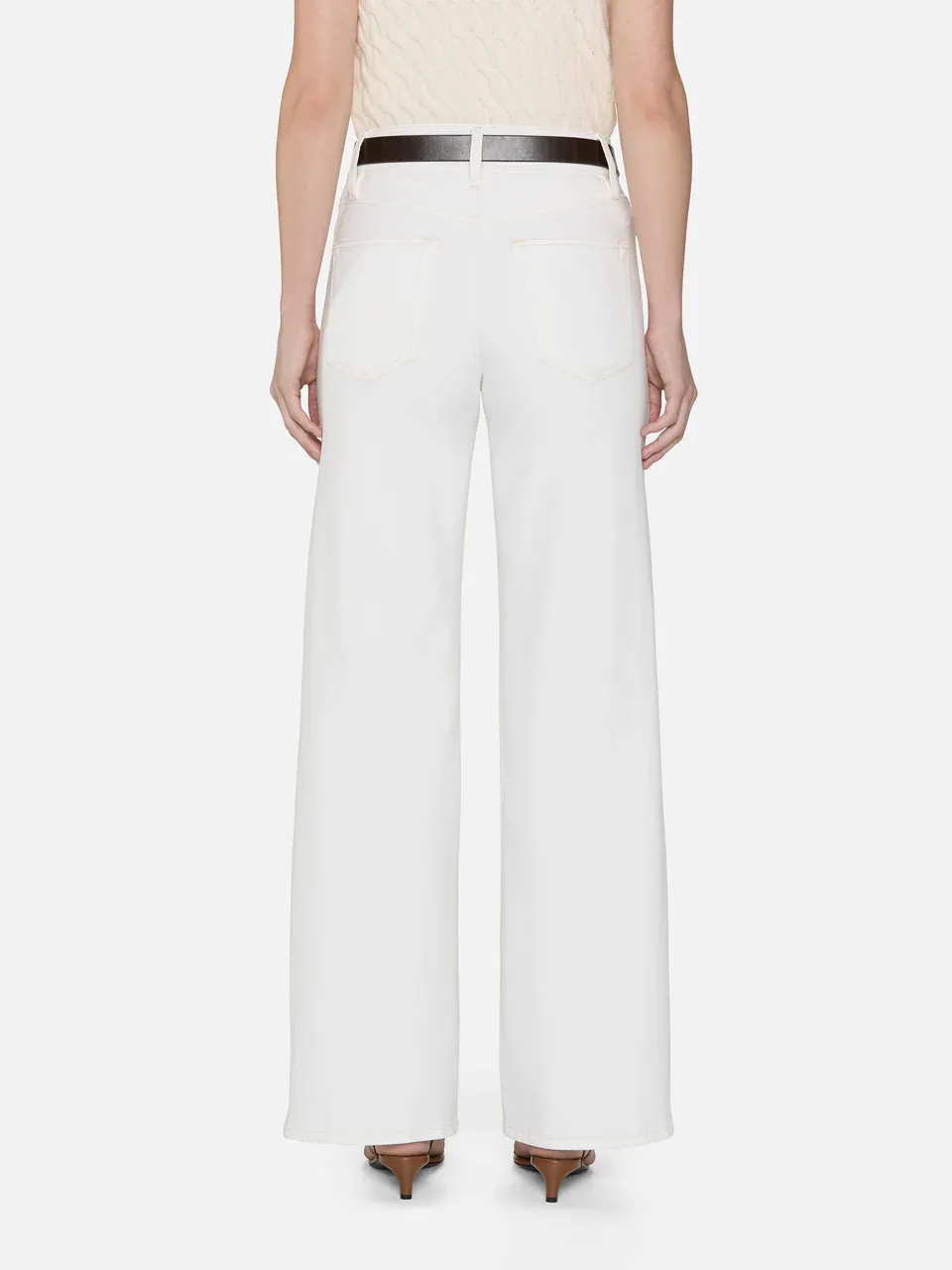High-Waisted Wide-Leg Casual Pants