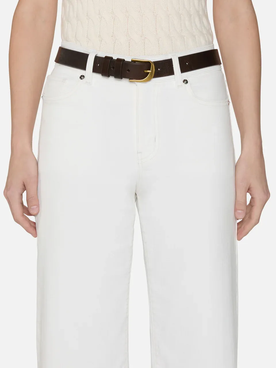 High-Waisted Wide-Leg Casual Pants