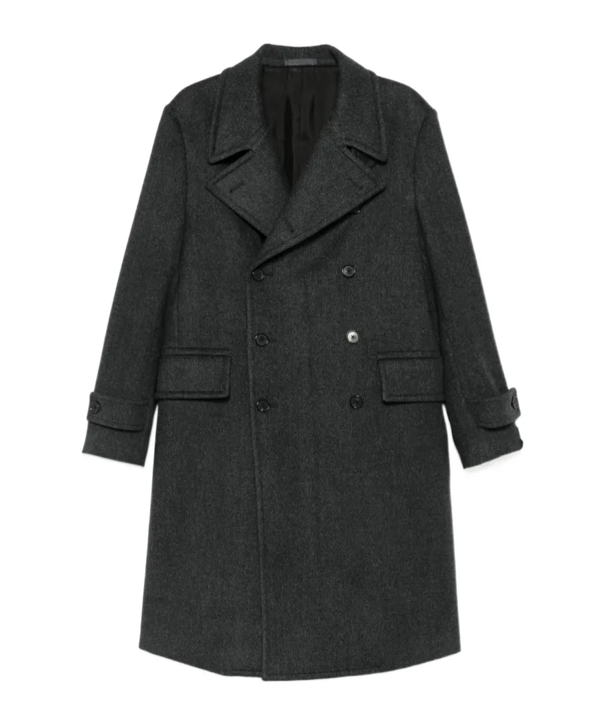 Wool Double-Breasted Coat