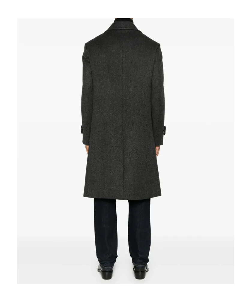 Wool Double-Breasted Coat