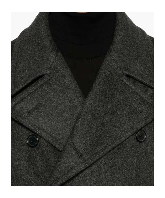 Wool Double-Breasted Coat