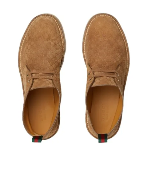 Gucci Web Detailed Ankle Boots
