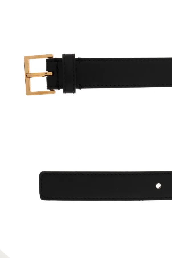 Versace Logo-Lettering Buckle Belt