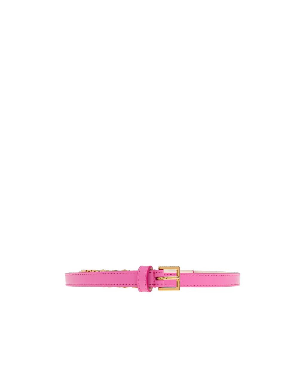 Versace Logo-Lettering Buckle Belt
