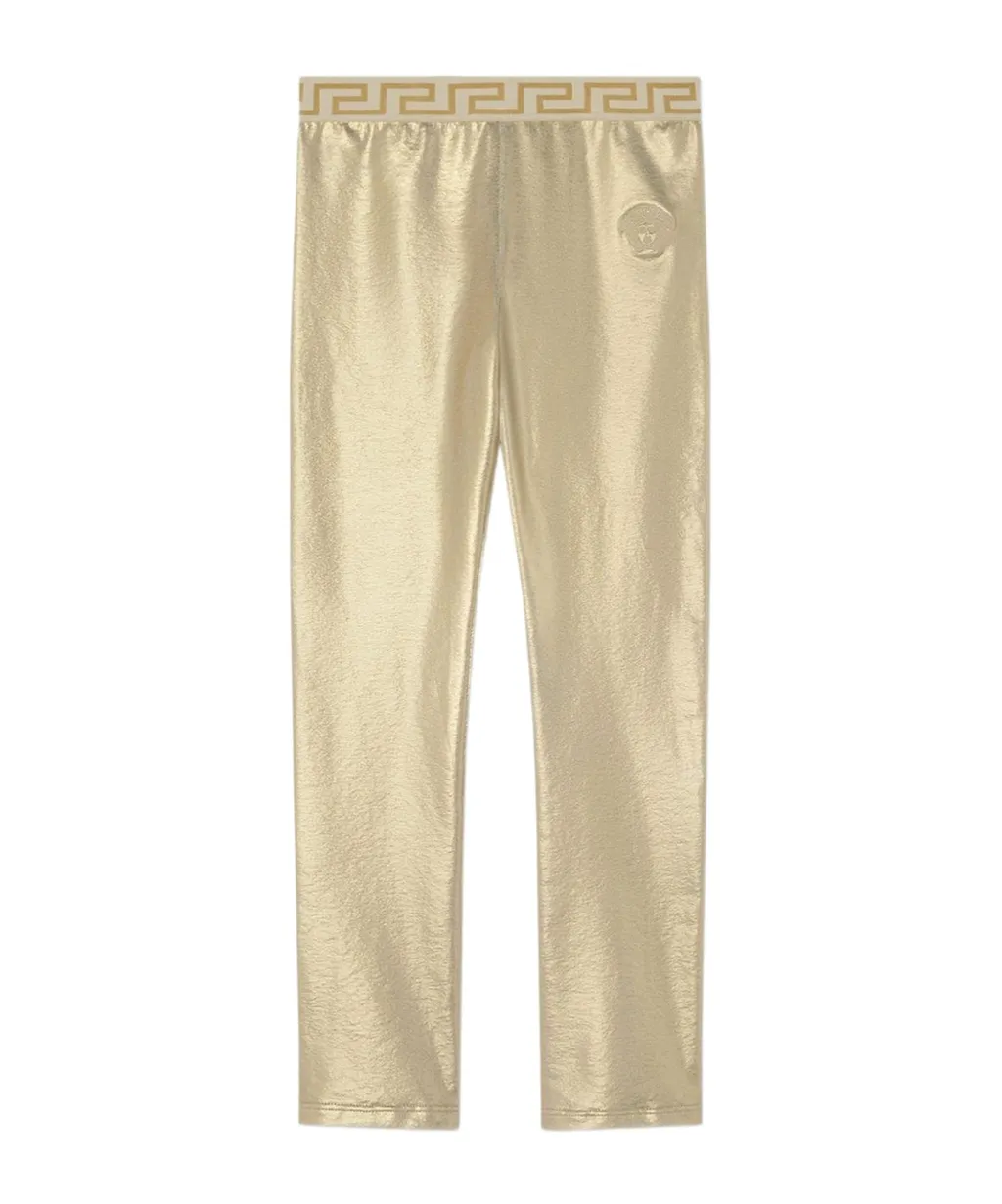 Metallic High-Waisted Leggings
