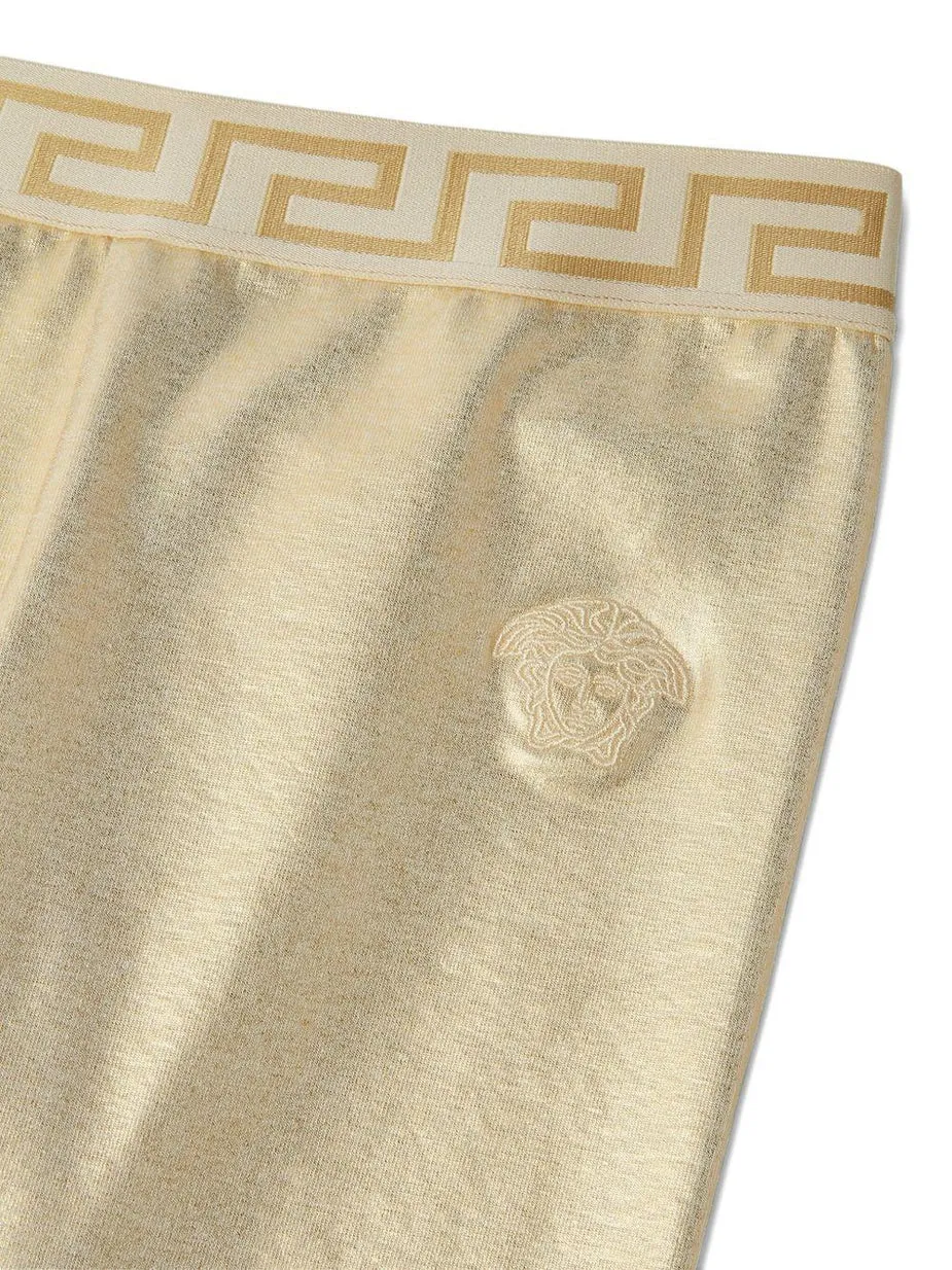 Metallic High-Waisted Leggings