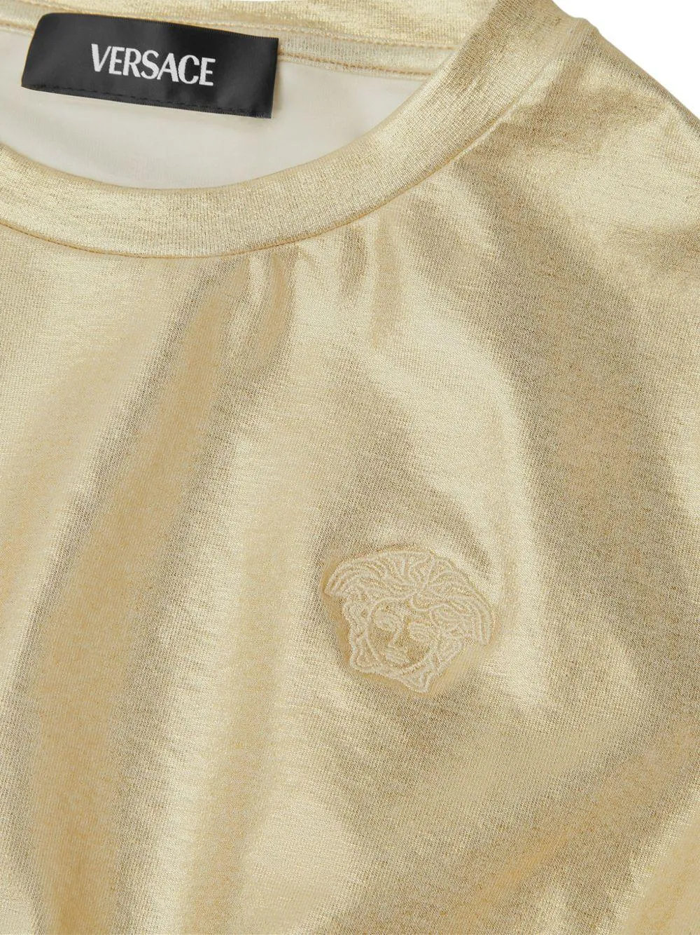 Metallic Cropped Top