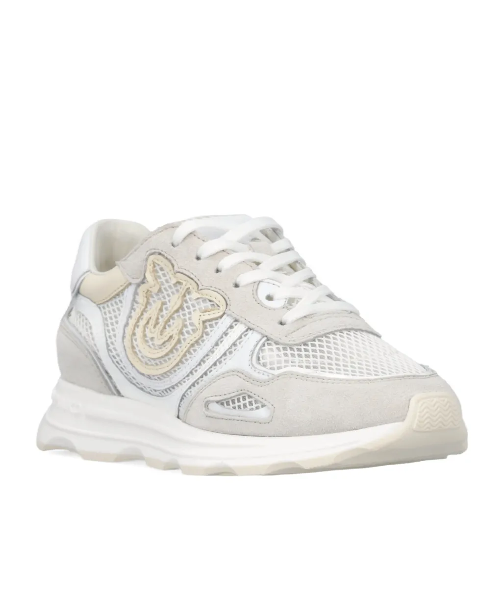 Pinko Logo Patch Lace-Up Sneakers