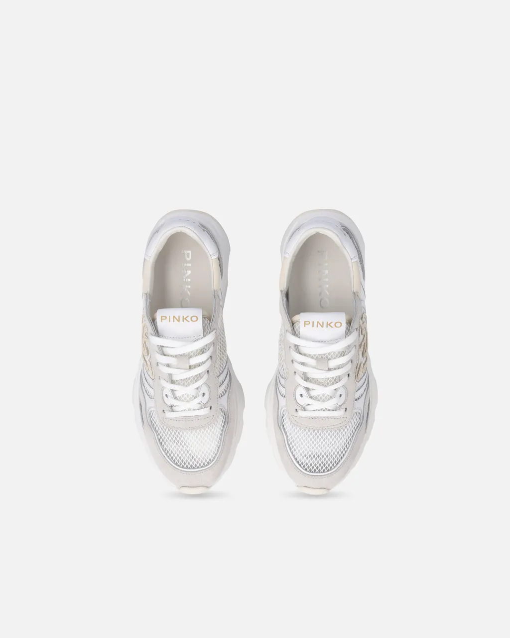 Pinko Logo Patch Lace-Up Sneakers