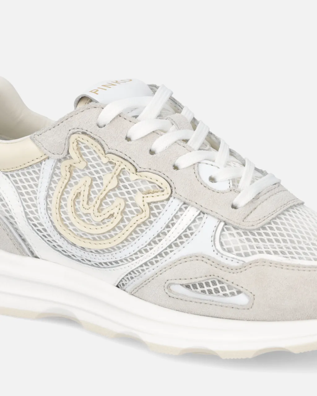 Pinko Logo Patch Lace-Up Sneakers