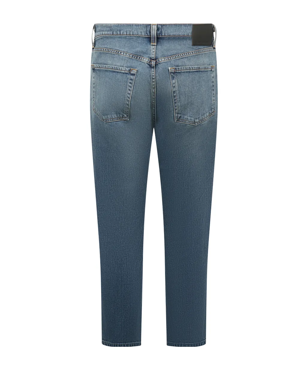 Straight-Leg Washed Jeans