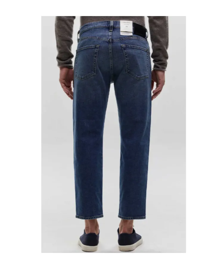 Straight-Leg Washed Jeans