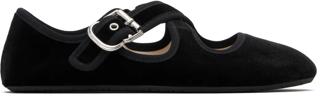Velvet Ballet Flats