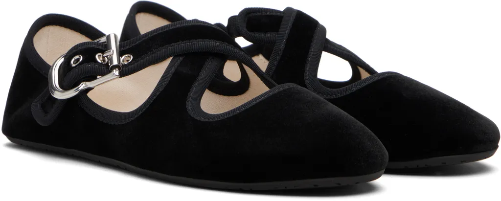 Velvet Ballet Flats