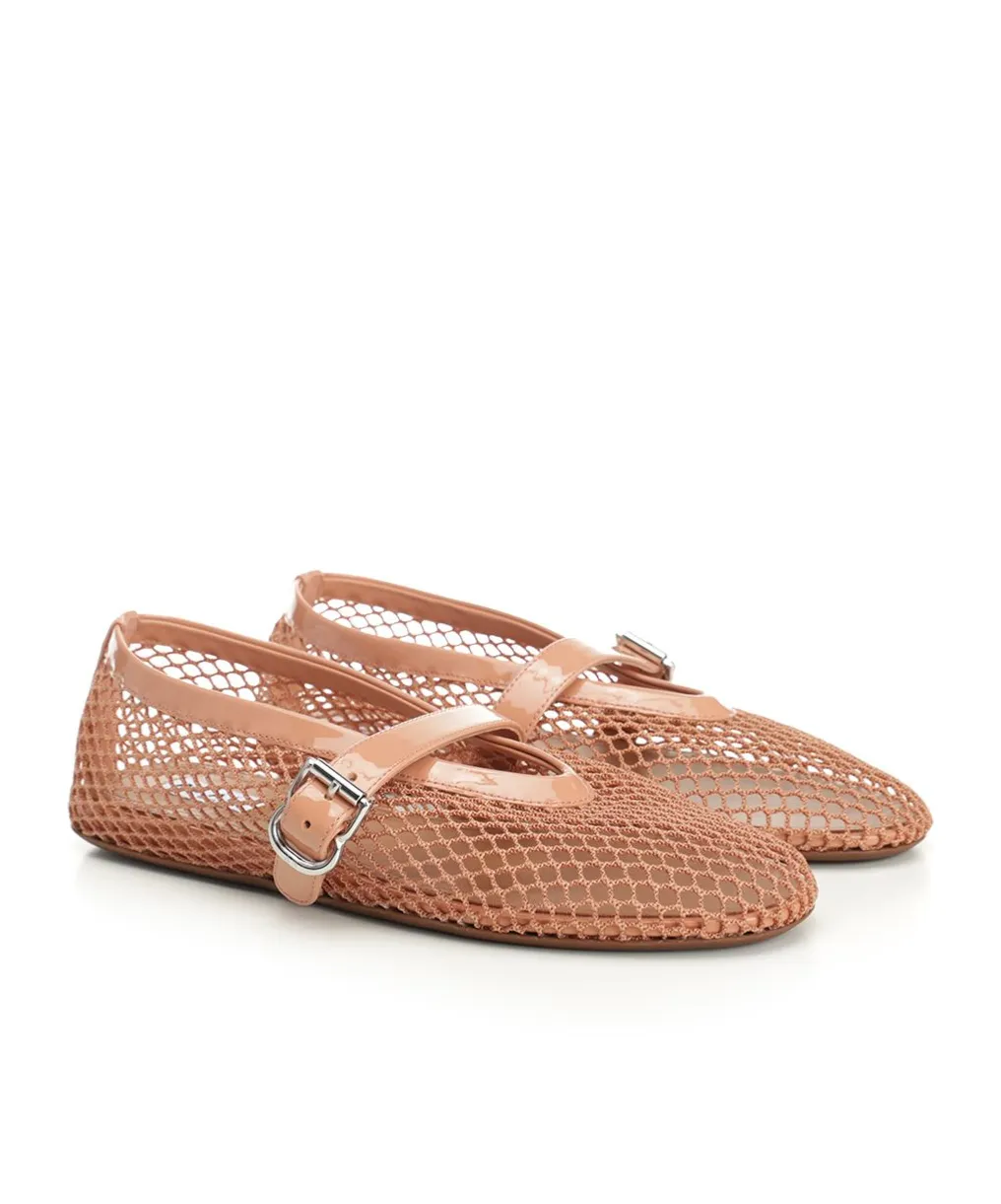 Alaa Fishnet Ballet Flats