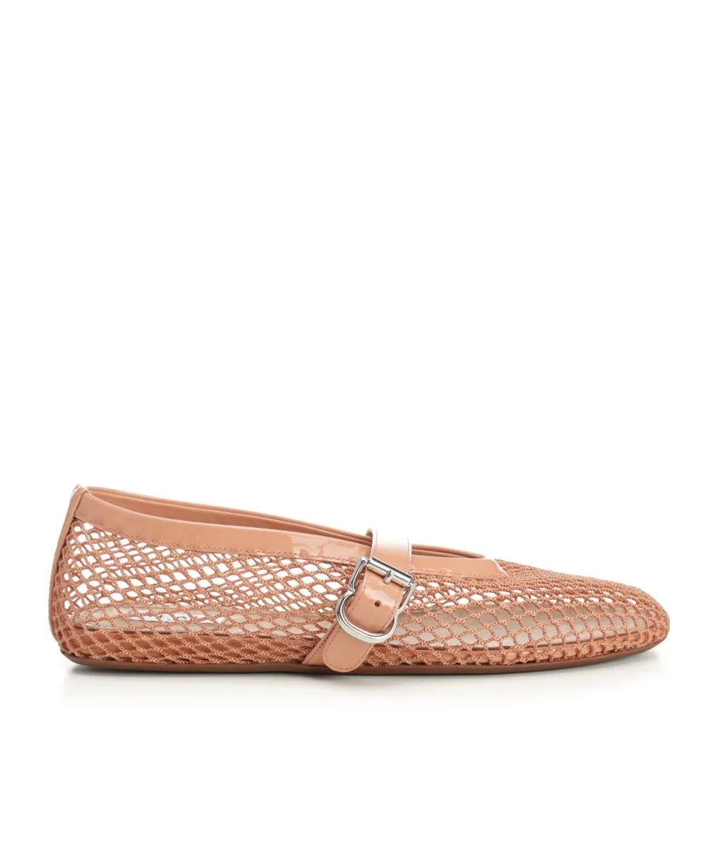 Alaa Fishnet Ballet Flats