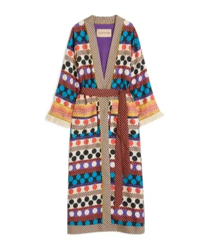 Polka Dot Print Robe