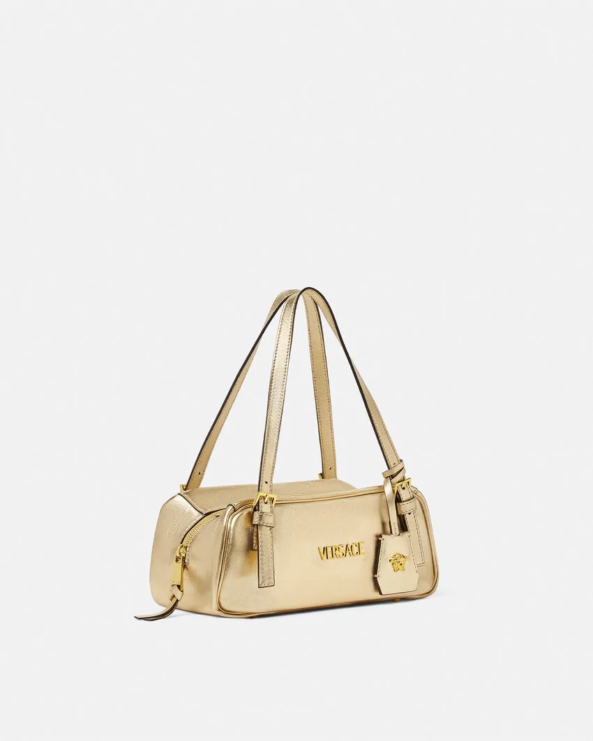 Versace Logo-Tag Bowling Shoulder Bag