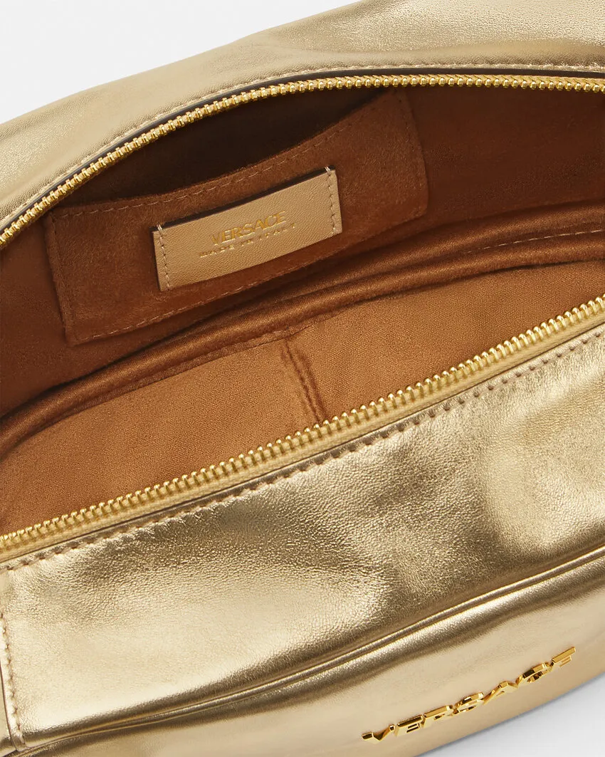 Versace Logo-Tag Bowling Shoulder Bag