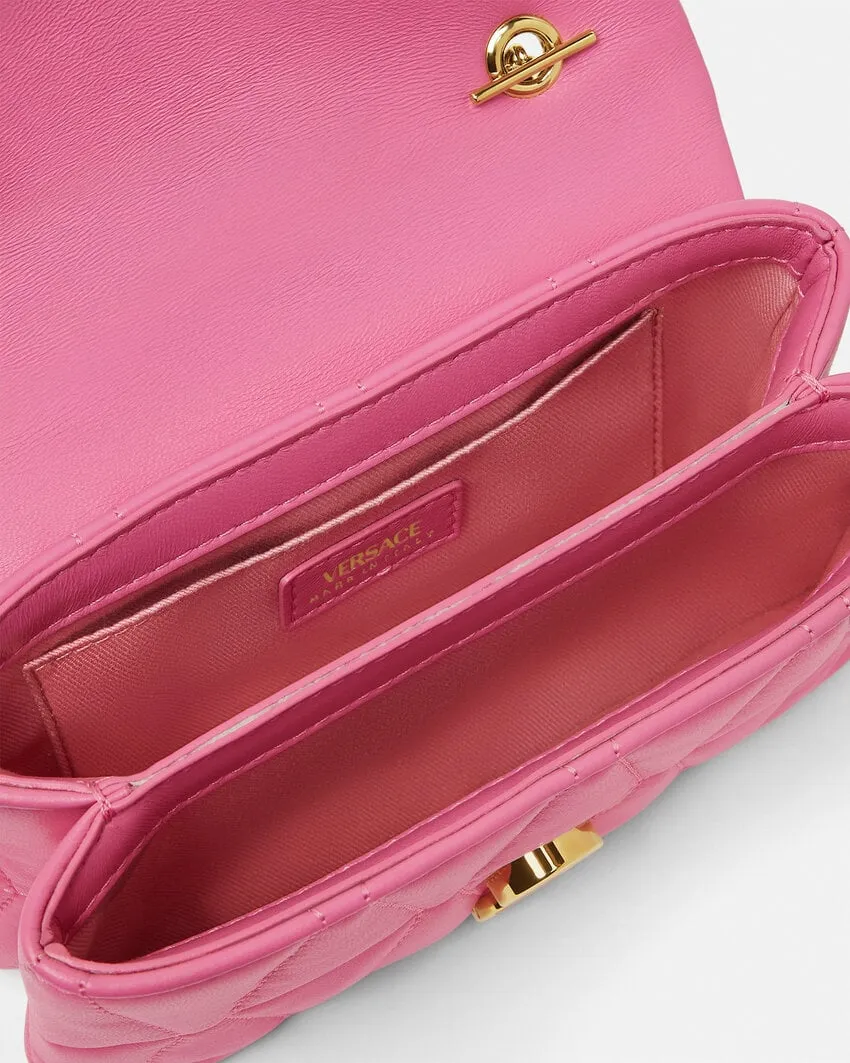 Versace Kleio Quilted Mini Crossbody Bag