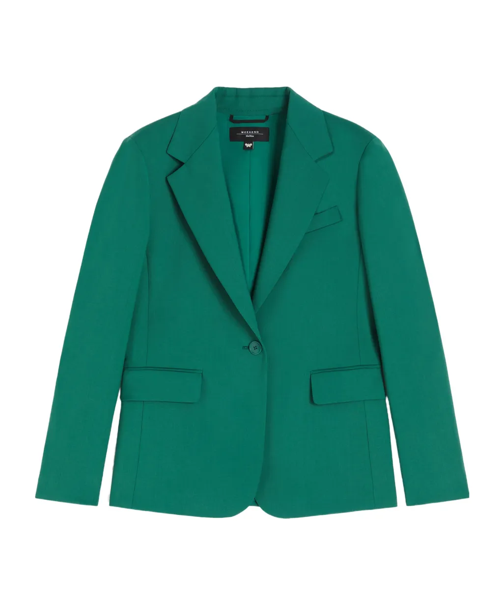 Natural Stretch Wool Blazer