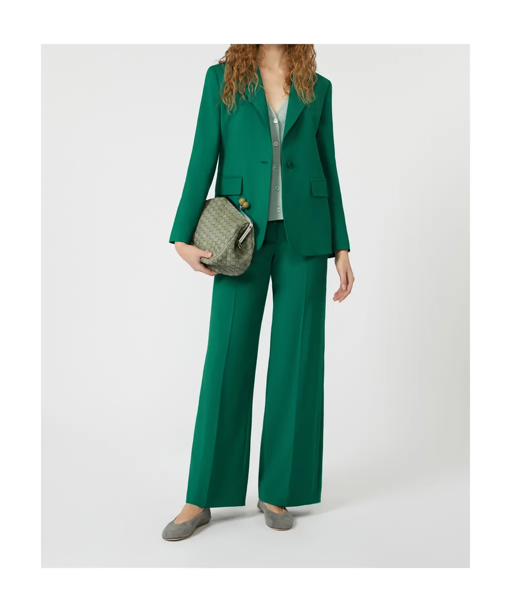 Wool Palazzo Trousers