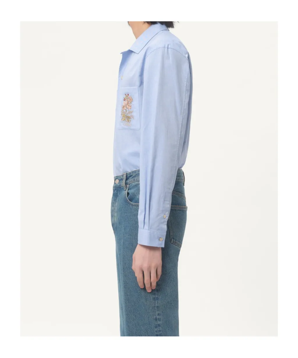 Valentino	Floral Embroidered Button-Up Shirt