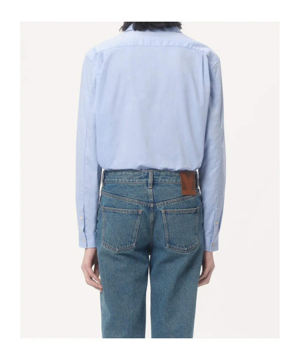 Valentino	Floral Embroidered Button-Up Shirt