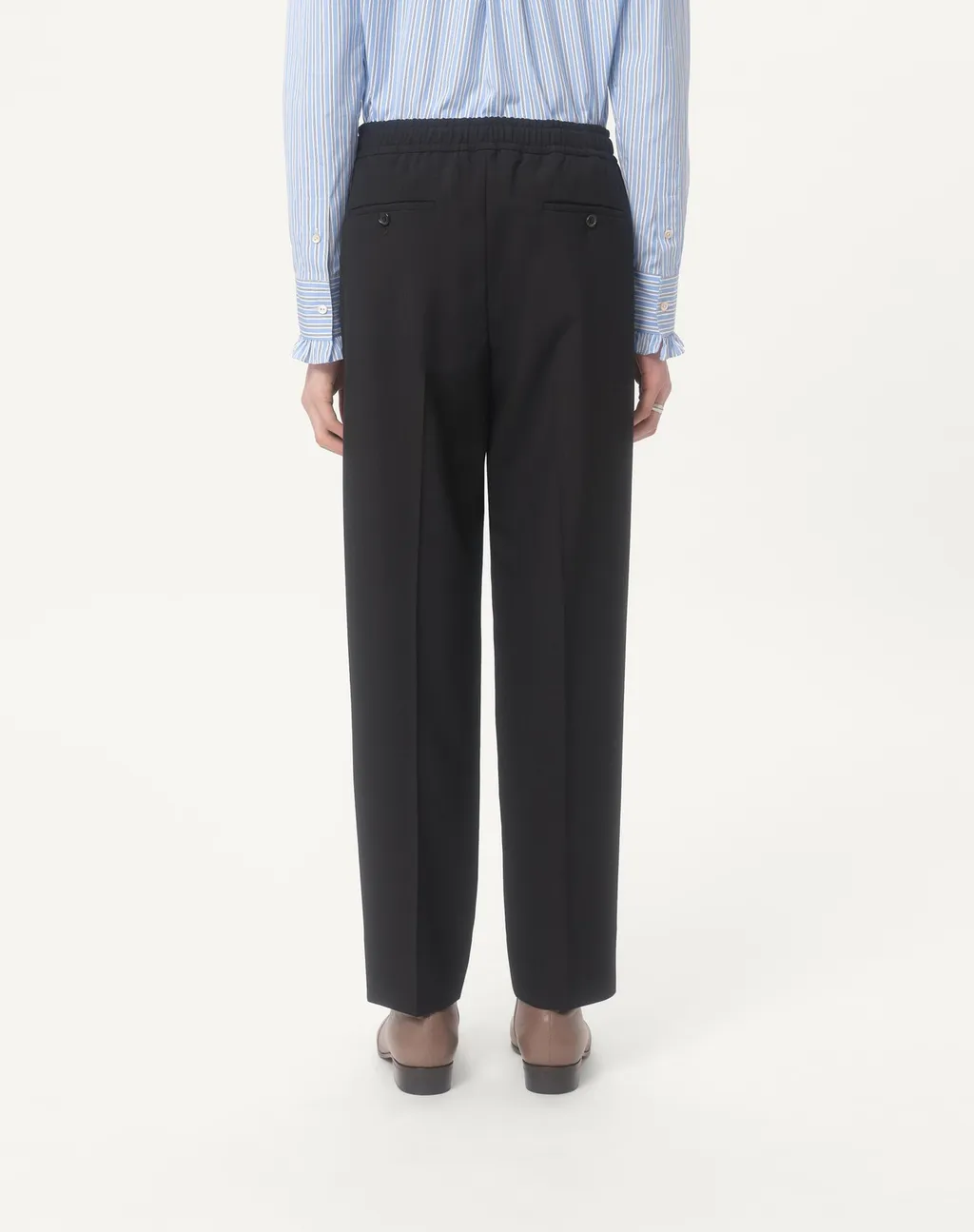 Valentino Pleat Detailed Drawstring Pants