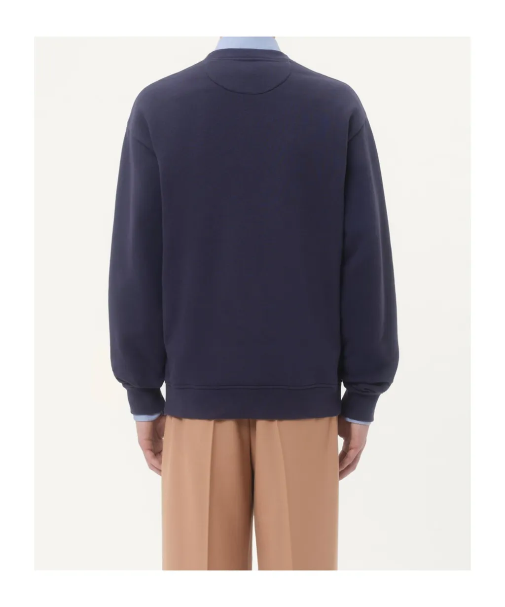 Cotton Sweatshirt With Vg Patch