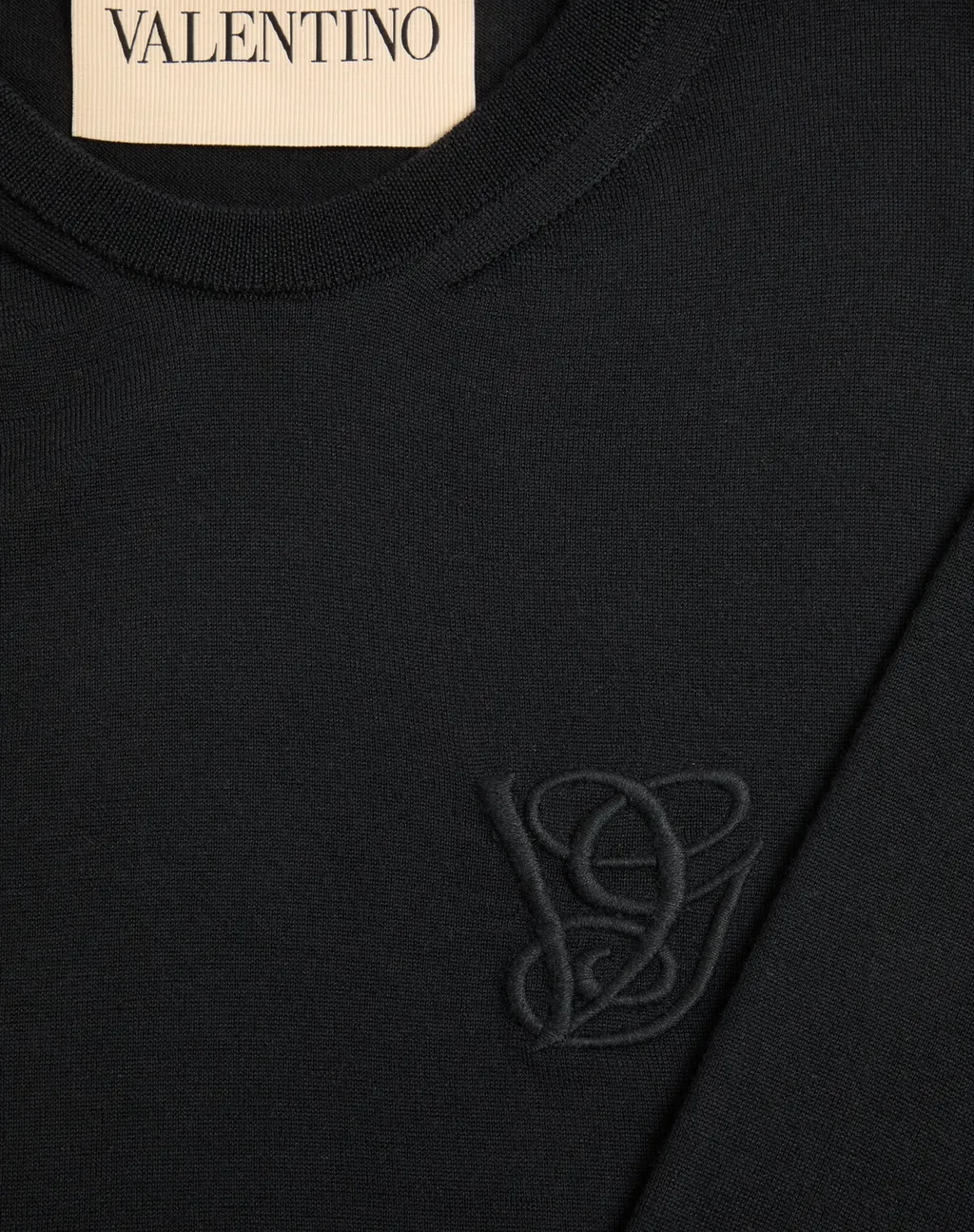 Valentino Logo Embroidered Crewneck Jumper