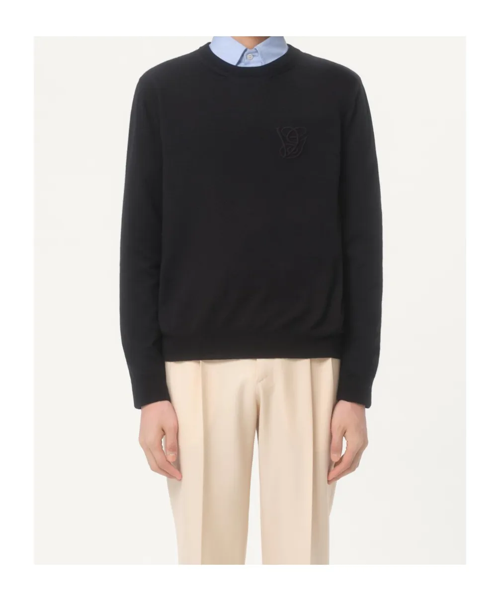 Valentino Logo Embroidered Crewneck Jumper